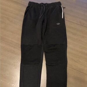 Adidas Black Jogger Pants with Blue Tag
